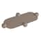 Hello Honey® 17.5" Gray Elegance Enamel Metal Tray with Ball Feet